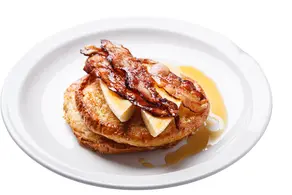 Pancake with Banana, Bacon