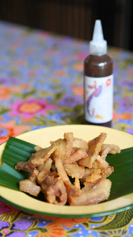 Fried Pork Belly in Krill Sauce