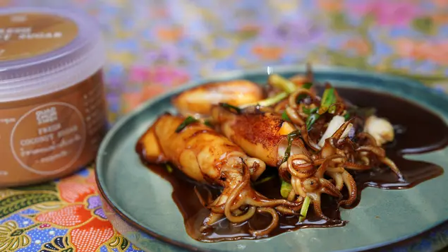 Sweet Stir-Fried Squid